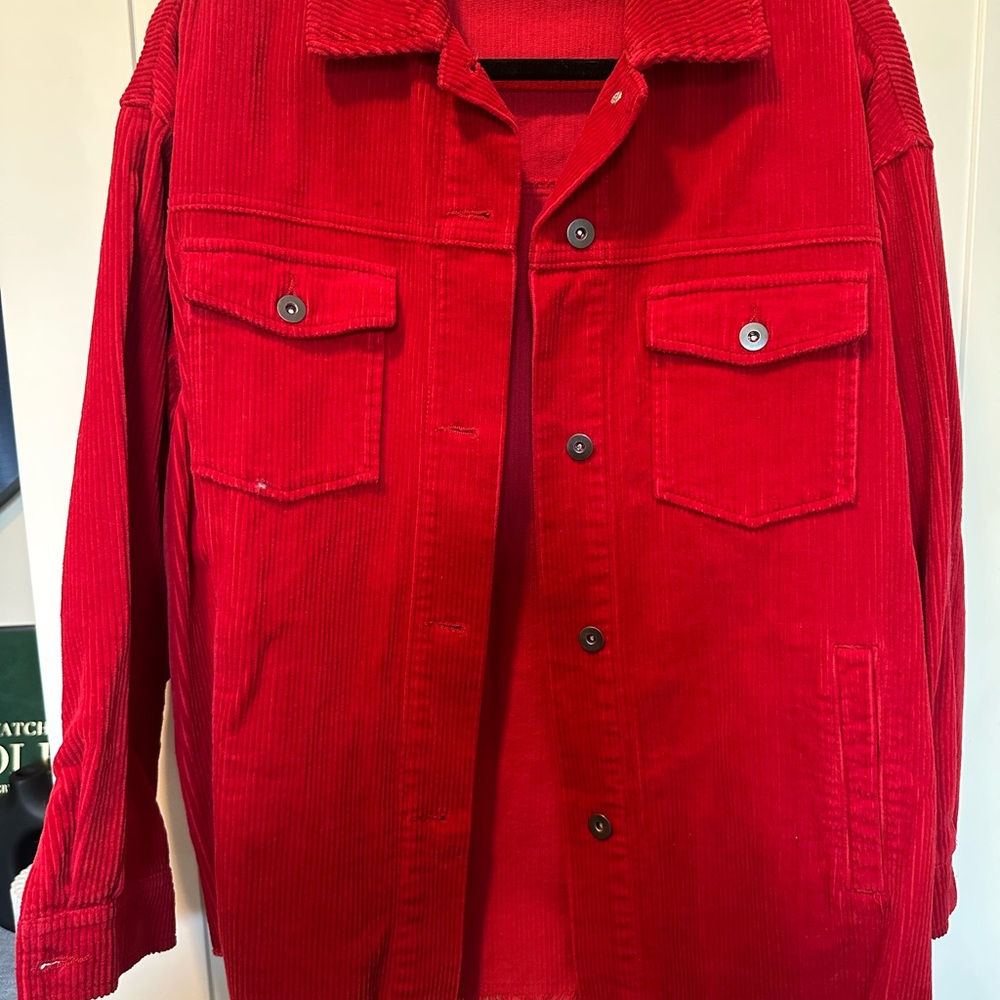 Red Corduroy Jacket
